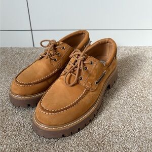 Steve Madden Tan Leather Loafers